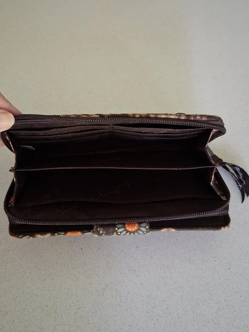 Vera Bradley Turn-lock & Zip-Around Wallet in Canyon 